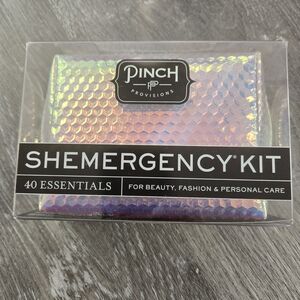 Pinch Provisions Shemergency Kit Holographic Pink Travel Pouch